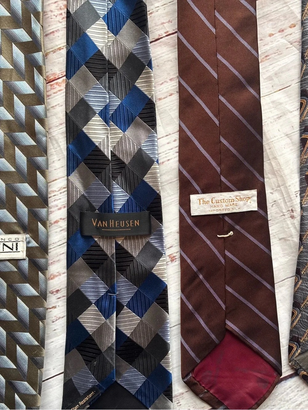 Men's Multi-Pattern Necktie – Olive Green Bundle of 9 Ties